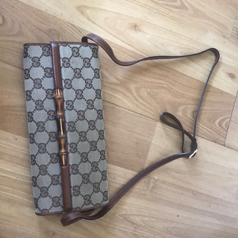 Gucci Bamboo Bar Clutch bag